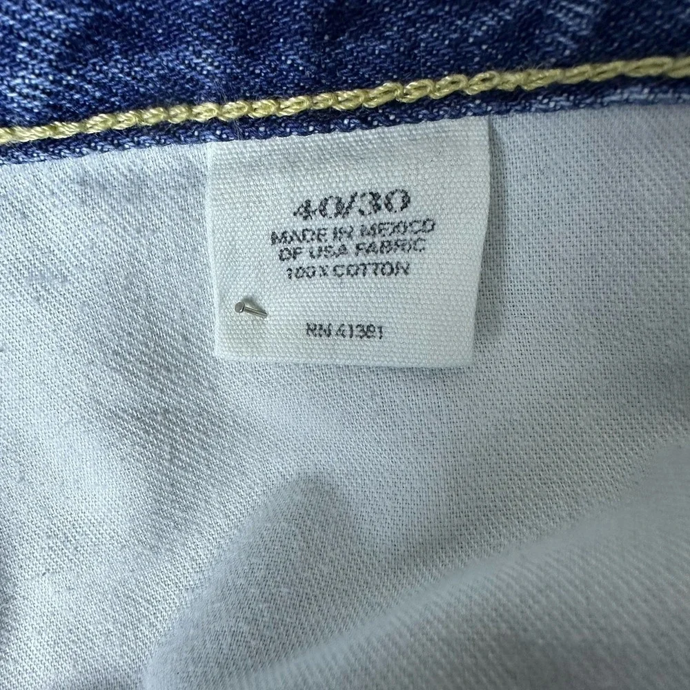 VTG Polo Ralph Lauren Men's 40x30 Medium Wash Denim Jeans Classic Fit‎ Workwear